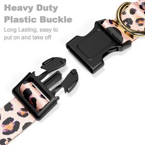 Venta al por mayor personalizado sublimación diseñador personalizado lindo leopardo cachorro <span class=keywords><strong>Collar</strong></span> perro <span class=keywords><strong>Collar</strong></span> para pequeño <span class=keywords><strong>collar</strong></span> de perro mascota - Product Image 4