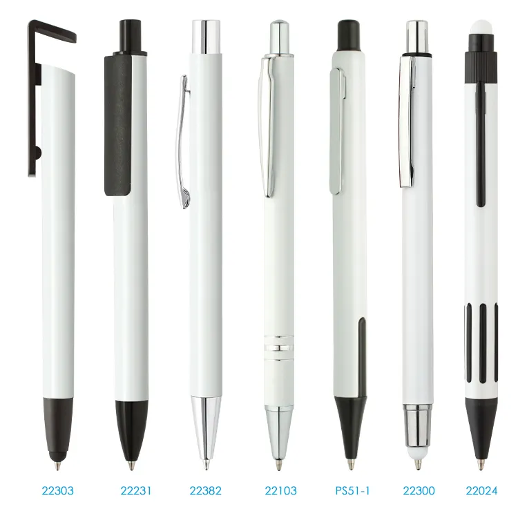 Wholesale Best Seller White Metal Sublimation Ballpoint Pens blank for Sublimation Printing