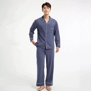 Pigiama da Uomo in Cotone Misto, Maniche Lunghe e Pantaloni, Comodo Set per Casa, Taglie Grandi, Prodotto in Cina - Product Image 5