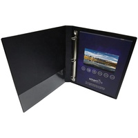 2023 Box Video Bestseller Produkte Grafikkarte Buch für Werbung Kunststoff A4 Binder Ordner Led Video Ring Box Broschüren hersteller