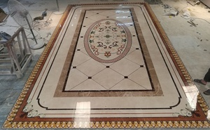 Nước Cắt Nội Thất Sàn Thiết Kế Medallion Gạch Lát Sàn, Hoa Waterjet Marble Gạch Thiết Kế Mẫu Sàn - Product Image 5