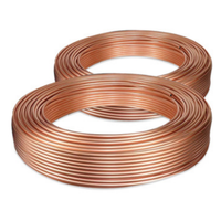 Tube TP7 métrique 35 mm surdimensionné en cuivre pur, durable, conforme EN1652, pour climatisation, conduite d'eau réfrigérée centrale, pour extérieur et sol.