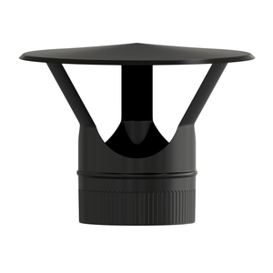 Tapa de estufa vitrificada negra O/ 200 mm. - Product Image 1
