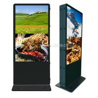 Stan iklan layar ganda 75 inci Totem Stan Stan iklan Digital LCD pemutar berdiri lantai Android manajemen iklan jarak jauh WIFI