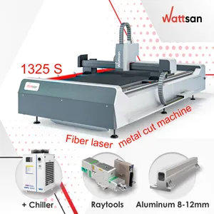 Wattsan fibra láser 1325 S Raycus IPG láser CNC 1500W 2000W aluminio acero latón Jinan wattsan fibra láser cerámica corte mach