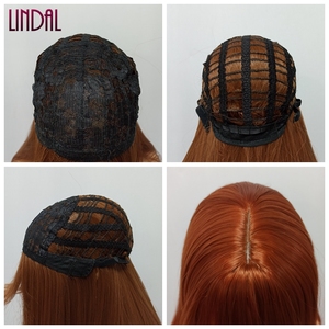 Tóc Giả Sợi Tổng Hợp <span class=keywords><strong>LINDAL</strong></span> Machine, Tóc Giả Sợi Tổng Hợp Dài Thẳng Tùy Chỉnh Giá Rẻ Với Tóc Giả Bangs - Product Image 4