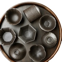 Tasse à thé Kung Fu en porcelaine, artisanale, style chinois, motif nuage, pour la préparation et la dégustation du thé, pour le bureau/la maison