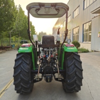 Tractor de Huerto de Perfil Bajo y Distancia Entre Ejes Reducida, Cultivador 4x4 de 25-60 HP para Hileras de Frutas en Invernaderos