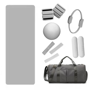 Set de Pilates de Silicona Personalizado con Tapete de Yoga Antideslizante, Mancuernas Suaves, Anillo de Fuerza Flexible y Barra de Pesas Resistente, Accesorios para Gimnasio en Casa - Product Image 3