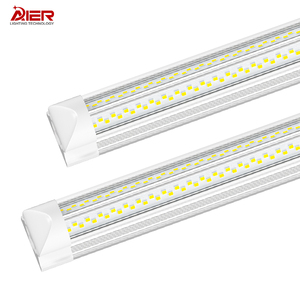 50W 100W <strong>4ft</strong> 8ft V Model Integrated T8 Led <strong>Tube</strong> Light Garage Warehouse Workshop LED Linkable Integrated <strong>Tube</strong> - Product Image 1