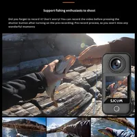 Caméra d'action pour moto C300 20MP 4K étanche avec vision nocturne et panoramique à 360° pour selfie et diffusion en direct