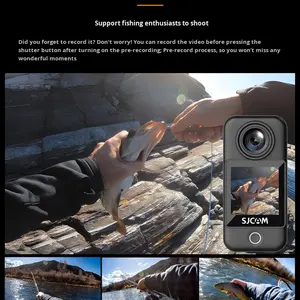 Cámara de Acción para Motocicleta SJCAM C300 20MP 4K HD con Vista Panorámica de 360° para Selfies y Transmisión en Vivo - Product Image 2