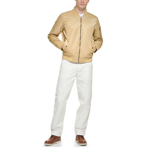 Chaqueta Bomber de Satén Personalizada para Hombre, Invierno 2026, Hecha en Pakistán, Ligera, con Cuello Alto - Product Image 4
