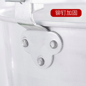 Aluminum Water <b>Bucket</b> Extra Thick Precision Aluminum Household Outdoor Fishing <b>With</b> <b>Lid</b> - Product Image 2