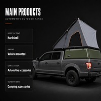 Tenda Atap Mobil Segitiga Aluminium Grosir, Cangkang Keras Otomatis, 4 Musim, untuk SUV, Pikap, Overlanding