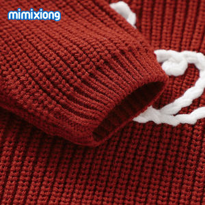 MIMIXIONG Suéteres para Bebé con Patrón de Corazón Bordado a Mano 2024, Ropa para Niñas y Niños, Ropa Infantil - Product Image 3