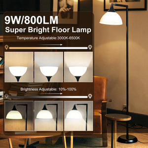 360 Swivel Timeless Metal LED Office Floor Lamp <b>Remote</b> <b>Control</b> Dimmable Shade Unbreakable Bulb <b>Replaceable</b> Heavy Duty Base - Product Image 3