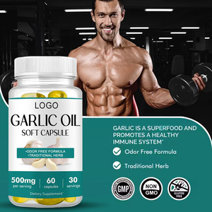 Suplemento dietético Cápsulas óleo alho Softgel Suporte imunológico Extrato alho natural Óleo alho Softgel - Product Image 2