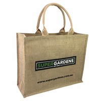 Sacs shopping en jute personnalisés de haute qualité avec logo imprimé sur mesure