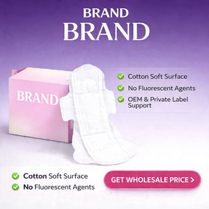 Toalla Sanitaria Hipoalergénica Ultrafina con Alas, Material de Algodón, Súper Absorbente y con Protección Contra Fugas para Uso Nocturno - Product Image 4