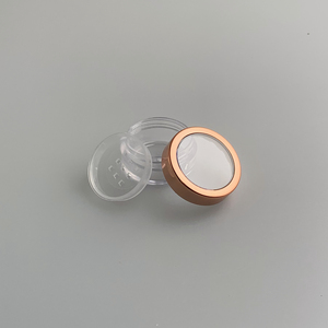 Logotipo personalizado Sombra de ojos Embalaje Transparente Redondo Mini Pequeño Vacío Brillo Pigmento Tarro - Product Image 4