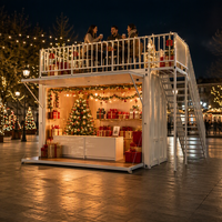 Kiosque mobile de vente au détail personnalisable et extensible pour stand de marché de Noël et stand de cadeaux de fêtes