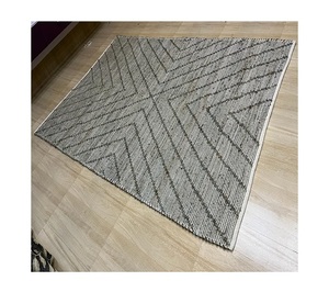 Alfombra de yute tejida a mano de lana gruesa de alta calidad, alfombra trenzada suave para el hogar, puerta de baño, cocina al aire libre para Resort Hotel - Product Image 1