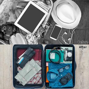 <b>Foldable</b> Clear Hanging Toiletry <b>Bag</b> 2.0-3.0L Cosmetic Organizer Storage Rectangle Minimalist PVC - Product Image 4
