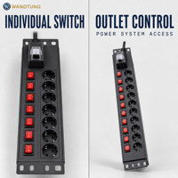 PDU intelligent pour rack, gestion de l'alimentation intelligente avec surveillance SNMP, prises C13 C19 pour l'infrastructure des armoires de serveurs
