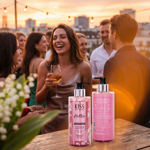 Gel douche parfumé KISS MY BODY Hottie 380 ml Restez frais et éclatant avec le gel Hottie Tangerine & Lily pour une peau douce - Product Image 5