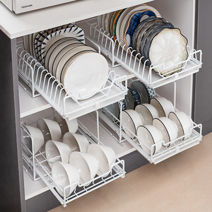 <span class=keywords><strong>Escurridor</strong></span> de platos de cocina de Metal moderno, <span class=keywords><strong>escurridor</strong></span> de bandeja de cubiertos de plástico <span class=keywords><strong>y</strong></span> asas de <span class=keywords><strong>madera</strong></span> natural, drenaje de goteo - Product Image 3