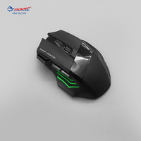 Souris de jeu ergonomique sans fil 2,4 G et Bluetooth rechargeable Type-C MW-007GR 7D avec éclairage LED optique 6D pour droitier