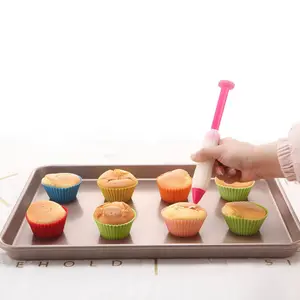 2024 Kitchenware Accessories Molds Mini Bpafree Nonstick Reusable Cupcake Baking Flower Square Star Round Cups Muffin Silicone