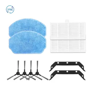 MAMNVロボット掃除機およびモップに適合BR150/BR151ロボット掃除機ラバーバーHepaフィルターサイドブラシモップクロス交換部品