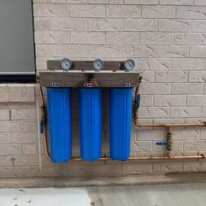 ऑस्ट्रलिया बेस्ट-771 3 stagers 4.5*20 इंच बड़ा नीला कारतूस पानी फिल्टर आवास दीवार माउंट या समर्थन के साथ - Product Image 1