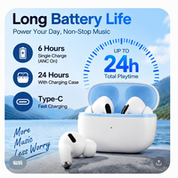 Longue autonomie de la batterie pour un son sans perte, design semi intra-auriculaire, écouteurs sans fil, compatibilité multi-appareils, réduction active du bruit