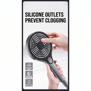 Soffione <span class=keywords><strong>Doccia</strong></span> Portatile ad Alta Pressione con Pulsante di Arresto, Grigio Opaco, per Sistemi <span class=keywords><strong>Doccia</strong></span> Bagno - Product Image 3