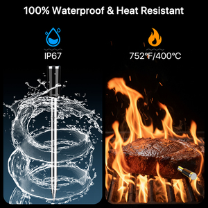 Wi-Fi thịt nhiệt kế không giới hạn Phạm vi Bluetooth nướng Nhiệt kế với Dual probe IP67 không thấm nước BBQ Nhiệt kế - Product Image 5
