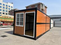 Maisonnette préfabriquée moderne et pliable de 20 pieds en panneaux sandwich, idéale pour villa, appartement et atelier