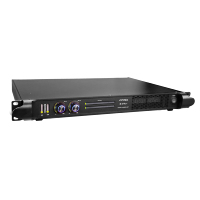 Amplificateur à coque en métal PFC de classe D multicanaux 1U portable léger certifié CE ROHS 8/4 Ohm pour concert