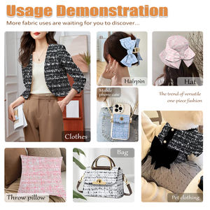 春秋向け レディース カジュアルコート 高級ツイード生地 精巧なデザイン 通気性 多用途 - Product Image 3