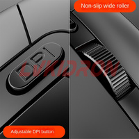 Souris Souris filaire photoélectrique haute performance avec 6 touches programmables et lumières LED respiratoires Souris