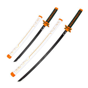 Espada de Demon Slayer para Cosplay, Réplica de Kamado Tanjiro, Zenitsu, Kochou <span class=keywords><strong>Shinobu</strong></span>, Espada Coleccionable de Bambú sin Afilar para Niños - Product Image 4