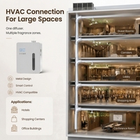 Diffuseur d'arômes d'huiles essentielles électrique sans eau pour usage hôtelier, mural, en acrylique et acier, avec contrôle Wi-Fi, pour HVAC, pour huiles parfumées, modèle U3