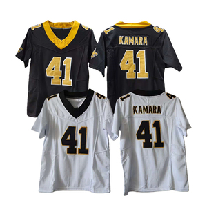 Maillots de football américain pour femmes en gros, cousus, maillot de football américain 41 Kamara, New <span class=keywords><strong>Orleans</strong></span>, chemises en mesh, acceptent la personnalisation - Product Image 1