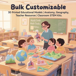 Hỗ trợ học tập in 3D tương tác | khoa học, kỹ thuật, mô hình toán học | dự án trường học tùy chỉnh | vật liệu không độc hại an toàn - Product Image 4
