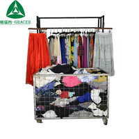 Jupe en tulle Gracer, vêtements d'occasion en balles, Chine, tenue décontractée d'été, 100% soie, propre, modèle haut de gamme 85%, A3