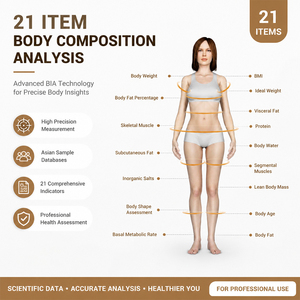 เครื่องวัดสุขภาพอัจฉริยะ Livafit รุ่น 21 พร้อมข้อมูล 5 ด้าน ความเสี่ยงท่าทาง 8 ด้าน การวัดเส้นรอบวง การตรวจสอบการนอนหลับ รายงานข้อมูลหลายอุปกรณ์ ระบบคลาวด์ Livafit - Product Image 3