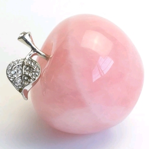 <span class=keywords><strong>Pomme</strong></span> de cristal de quartz rose naturel rose en gros pour cadeaux de Noël pour la décoration - Product Image 6