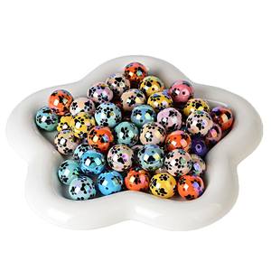 20mm UV Coated <b>Acrylic</b> Cat Claw <b>Beads</b> Mixed Color DIY Accessories for Mobile Phone Chains Pens & Hand-Woven Items Wholesale - Product Image 5